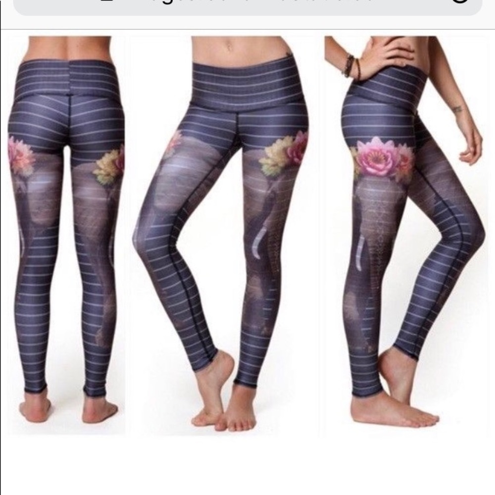 NWOT Teeki Leggings - Love the Elephant - L